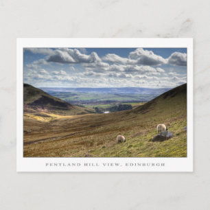 Pentland Hill View, Edinburgh Postcard