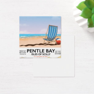 Pentle Bay Isles of Scilly travel poster