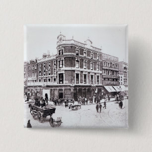 Pentonville Road scene, Islington, London 2 Inch Square Button