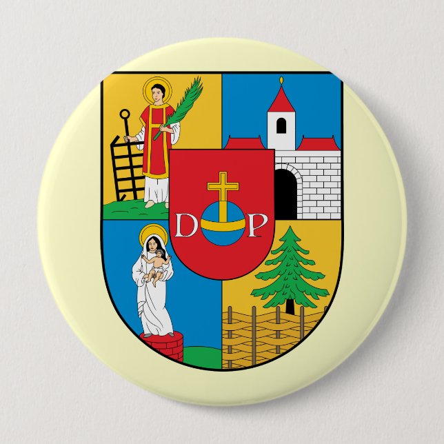 penzing, Austria 4 Inch Round Button (Front)