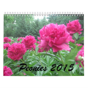 Peonies 2015 Calendar