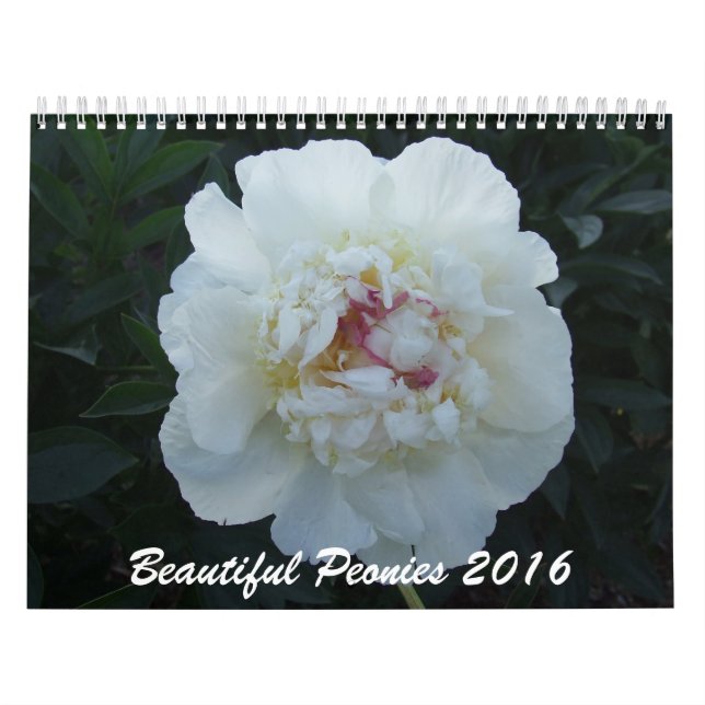 Peonies 2016 Flower Calendar (Cover)