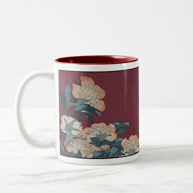 Peonies and Canary Cup (Left)