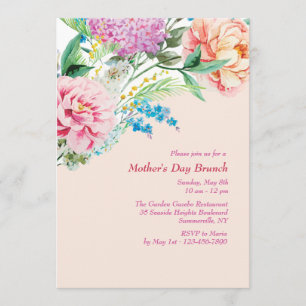 Peonies and Lilacs Invitation