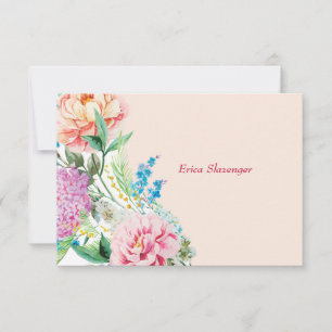 Peonies and Lilacs Note Card