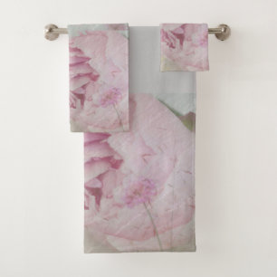 Peonies and Wildflowers Bath Towel Set