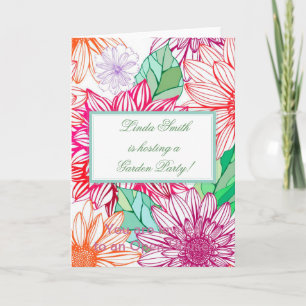 Peonies and Wildflowers Invitation