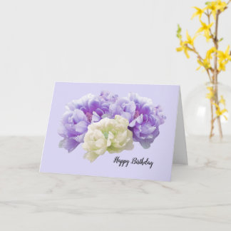 Peonies Birthday Card