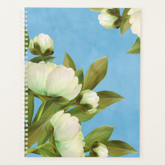 Peonies blanches classiques Bouquet floral (Devant)