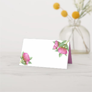 Peonies Blank Place Cards