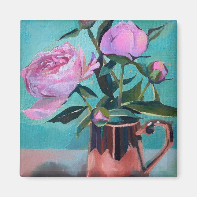 Peonies Bouquet Magnet (Devant)