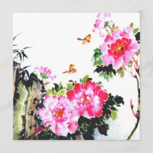 Peonies & Butterflies/All-Occasion Custom Invites