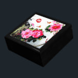 Peonies&Butterflies/Double Happiness Wedding Gift Gift Box<br><div class="desc">A perfect gift for weddings/anniversaries. The stamp in red can be removed if you so choose.  This Original Chinese Brush Painting features two butterflies frolicking in the blooming peony blossoms. And the stamp in red means " Double Happiness ",  a symbol you can see in every Chinese Wedding.</div>