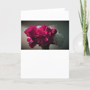 Peonies, card