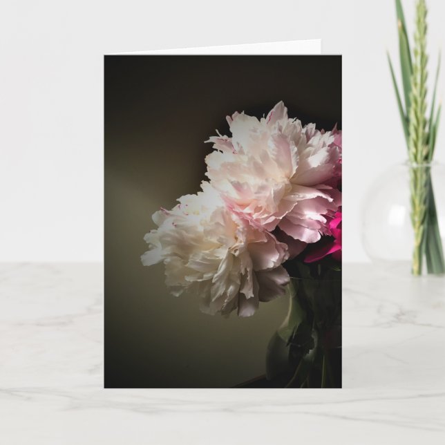 Peonies, card (Front)