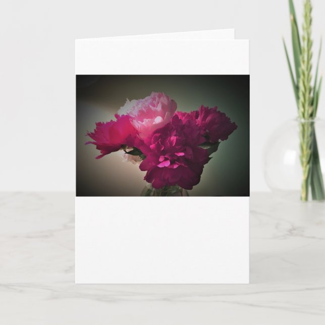 Peonies, carte (Devant)