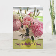 Peonies Carte de la Fête des Mères