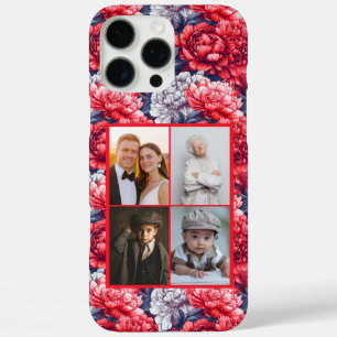 Peonies Custom Photo Collage Iphone Case