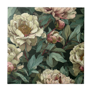 Peonies Cutes Carreaux En Céramique Pour Salle De 
