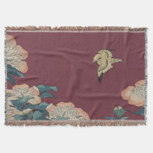Peonies d'Hokusai et couverture de Canary Throw
