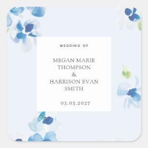 Peonies elegant flower corner  square sticker