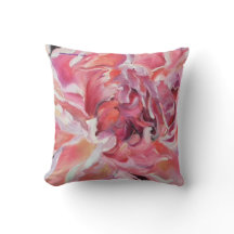Peonies Floral Pillow