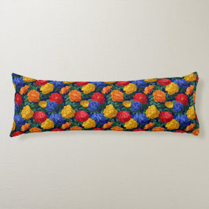 Peonies Flower Beach House Decor Victorian Wedge Body Pillow