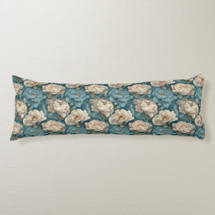 Peonies Garden Condo Decor Cottagecore Outdoor Body Pillow