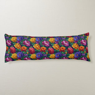 Peonies Garden Home Makeover Luxury Decorative Body Pillow