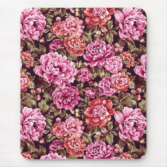 Peonies in Bloom Mouse Pad (Front)