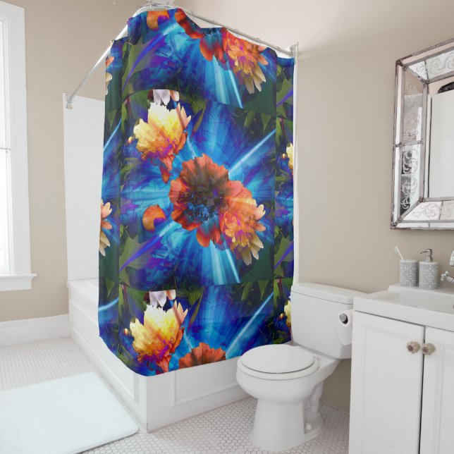 Peonies in Blue Light (In Situ)