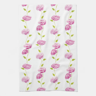 Peonies in the Orangery Kitchen Towel