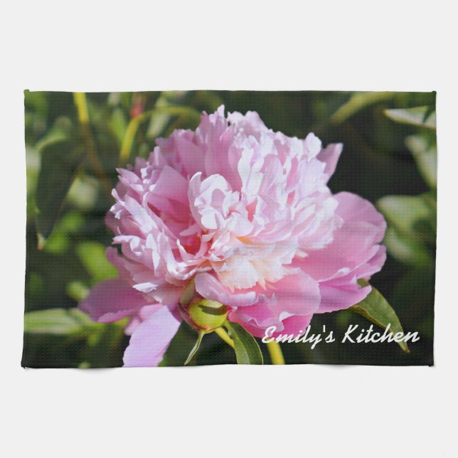Peonies Kitchen Towel (Horizontal)