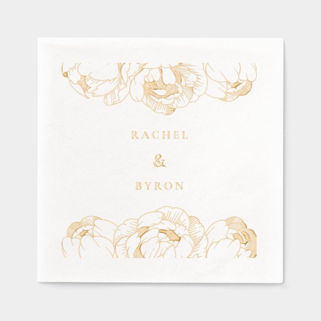 Peonies mariage Gold (Recto)