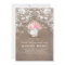 Peonies Mason Jar Lace and Burlap Bridal Shower