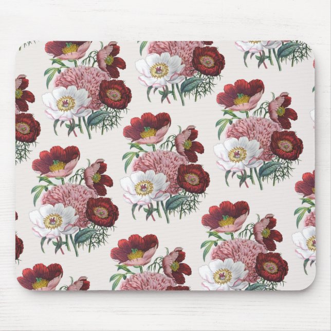 Peonies Mouse Pad (Front)