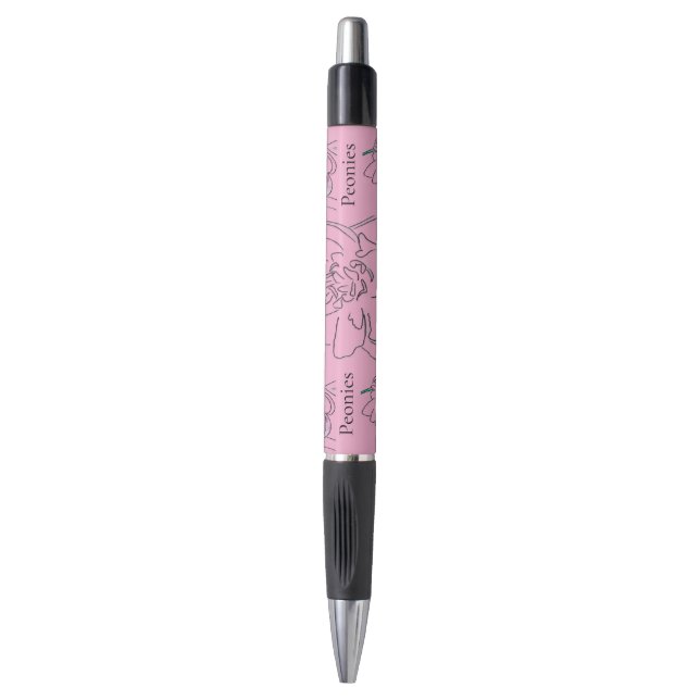 Peonies Pen (Front Vertical)
