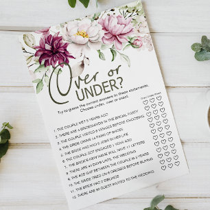 Peonies Pink Floral Game Over Under Flyer