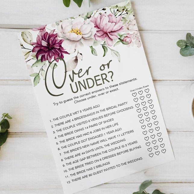 Peonies Pink Floral Game Over Under Flyer (Creator Uploaded)