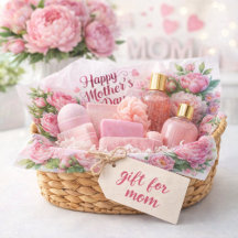 Peonies Pink Floral Mother's Day Tissue Paper