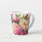 Peonies Pink Peony Floral Latte Mug