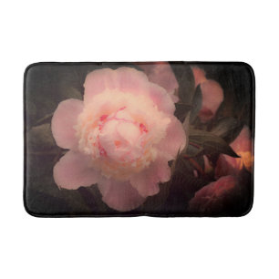 Peonies Pink Peony Flowers Nature Bath Mat