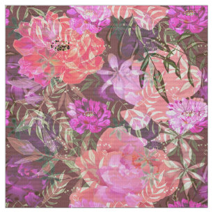 Peonies pink rose flowers flower garden bouquet fabric