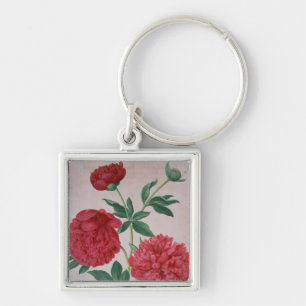 Peonies, plate 46 from the Nassau Florilegium (w/c Keychain