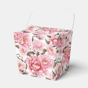 Peonies Print Party Treat Box