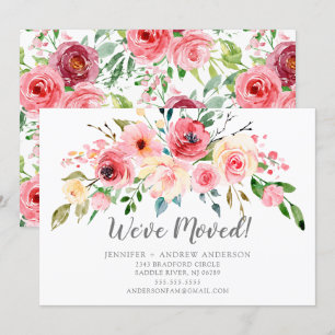 Peonies printanières Floral Moving Faire-part