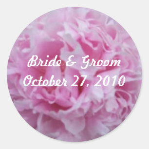 Peonies roses Peony Mariage Stickers