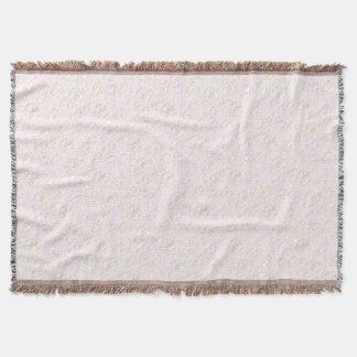 Peonies touch of gold throw blanket