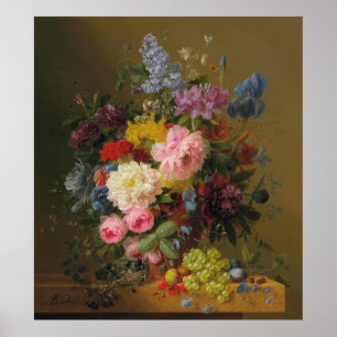 Peonies, Tulips, Roses, and Irises – A. Bloemers Poster