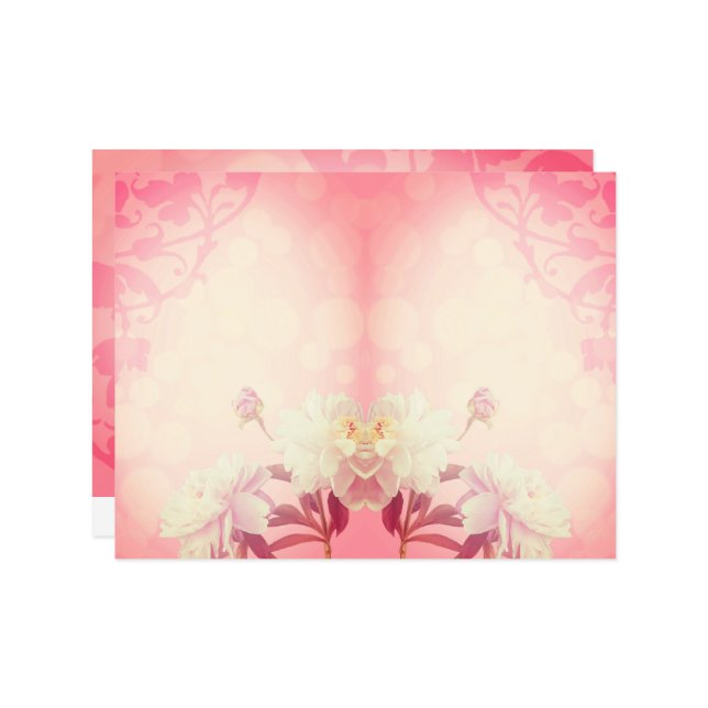 Peonies unlined journal scrapbook page (Front/Back In Situ)